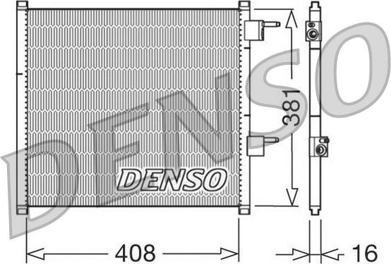 Denso DCN10019 - Kondenser, kondisioner furqanavto.az