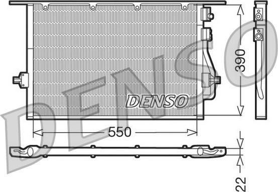 Denso DCN10014 - Kondenser, kondisioner furqanavto.az