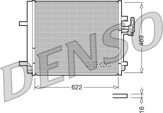 Denso DCN10016 - Kondenser, kondisioner furqanavto.az