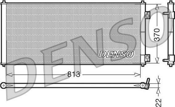 Denso DCN10018 - Kondenser, kondisioner furqanavto.az