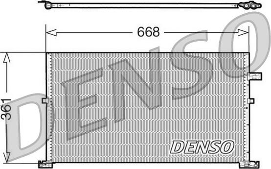 Denso DCN10013 - Kondenser, kondisioner furqanavto.az