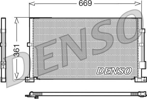 Denso DCN10012 - Kondenser, kondisioner furqanavto.az