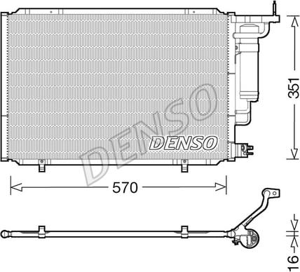 Denso DCN10035 - Kondenser, kondisioner furqanavto.az