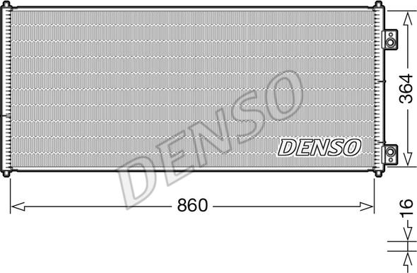 Denso DCN10032 - Kondenser, kondisioner furqanavto.az