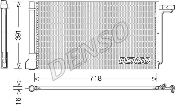 Denso DCN10028 - Kondenser, kondisioner furqanavto.az