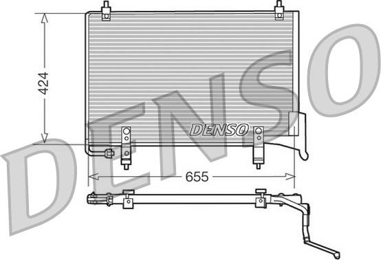 Denso DCN11004 - Kondenser, kondisioner furqanavto.az