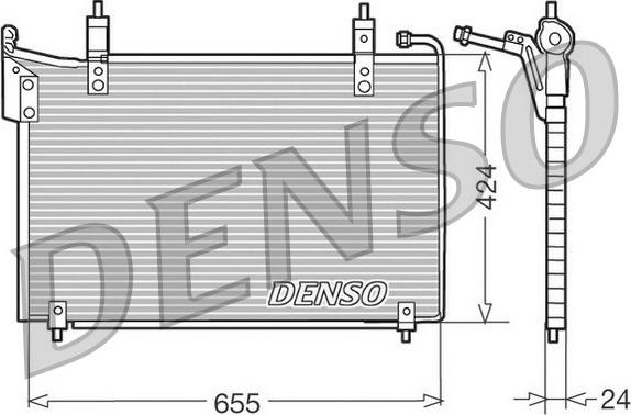 Denso DCN11005 - Kondenser, kondisioner furqanavto.az