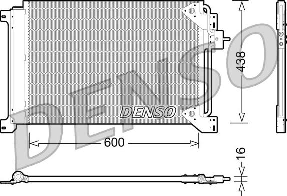 Denso DCN12004 - Kondenser, kondisioner furqanavto.az