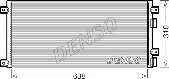 Denso DCN12006 - Kondenser, kondisioner furqanavto.az