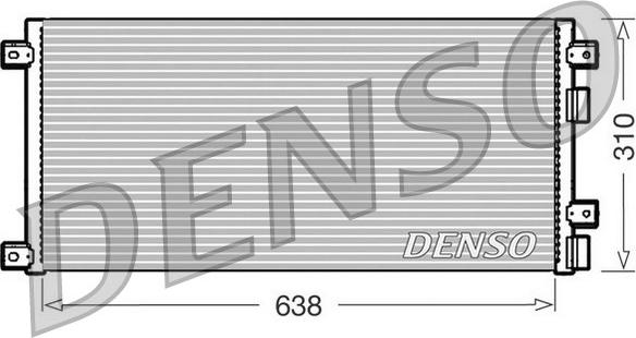 Denso DCN12002 - Kondenser, kondisioner furqanavto.az