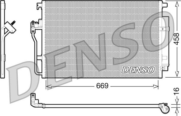 Denso DCN17056 - Kondenser, kondisioner furqanavto.az