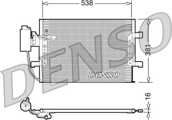 Denso DCN17025 - Kondenser, kondisioner furqanavto.az