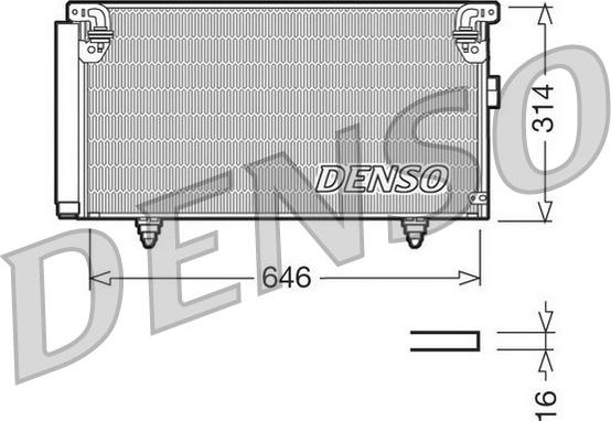 Denso DCN36001 - Kondenser, kondisioner furqanavto.az