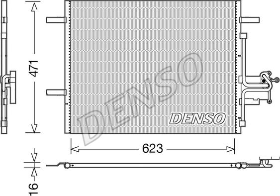 Denso DCN33010 - Kondenser, kondisioner furqanavto.az