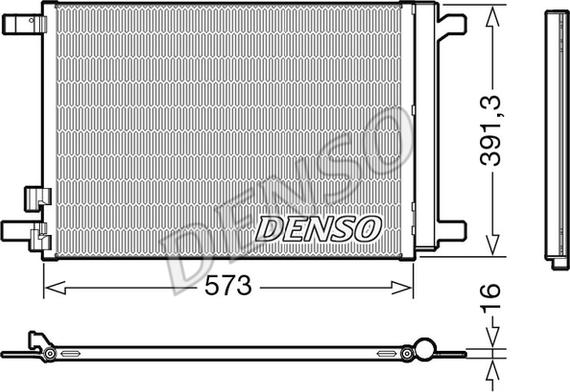 Denso DCN32066 - Kondenser, kondisioner furqanavto.az