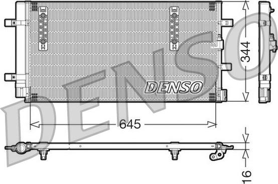 Denso DCN32060 - Kondenser, kondisioner furqanavto.az