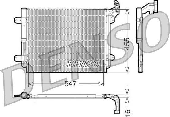 Denso DCN32062 - Kondenser, kondisioner furqanavto.az