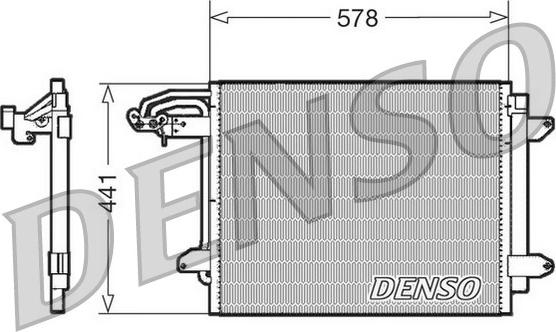 Denso DCN32030 - Kondenser, kondisioner furqanavto.az