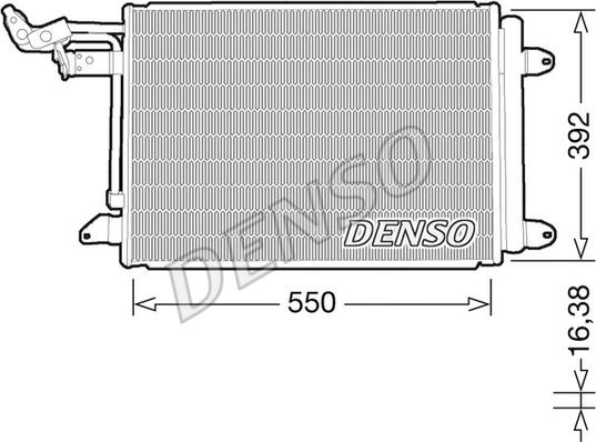 Denso DCN32032 - Kondenser, kondisioner furqanavto.az