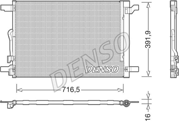 Denso DCN32024 - Kondenser, kondisioner furqanavto.az