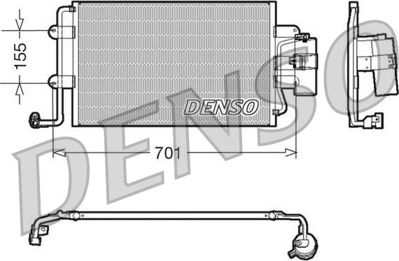 Denso DCN32025 - Kondenser, kondisioner furqanavto.az