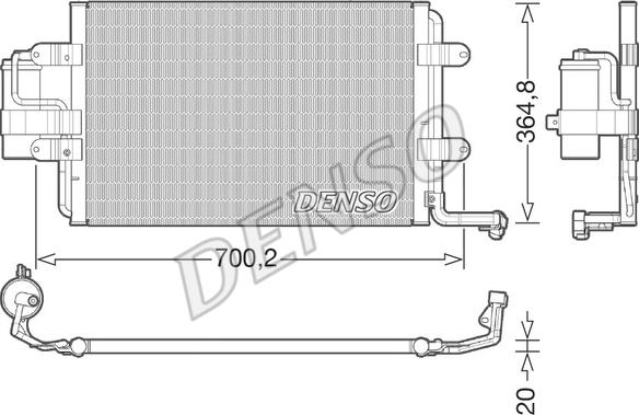 Denso DCN32021 - Kondenser, kondisioner furqanavto.az