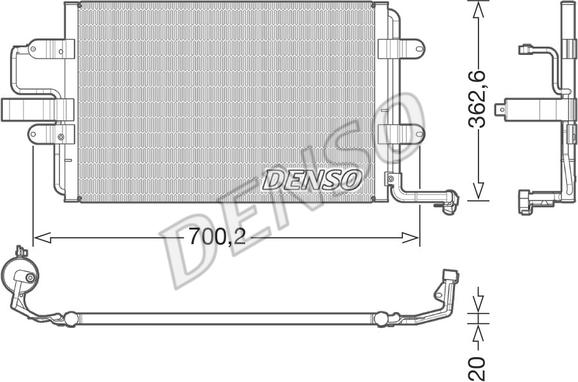 Denso DCN32022 - Kondenser, kondisioner furqanavto.az