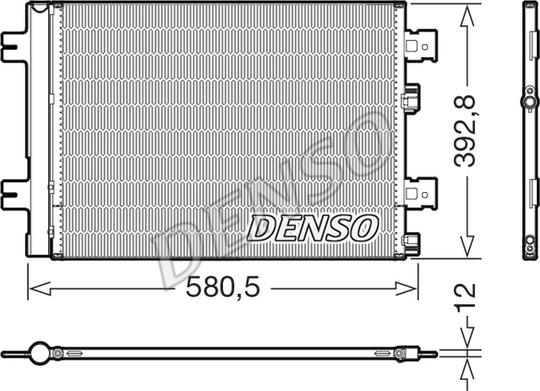 Denso DCN37005 - Kondenser, kondisioner furqanavto.az