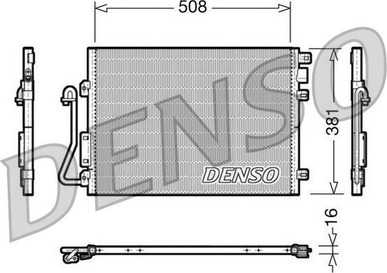 Denso DCN37001 - Kondenser, kondisioner furqanavto.az