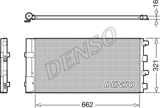 Denso DCN37003 - Kondenser, kondisioner furqanavto.az