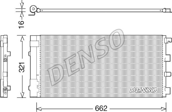 Denso DCN37002 - Kondenser, kondisioner furqanavto.az