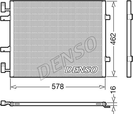 Denso DCN20041 - Kondenser, kondisioner furqanavto.az