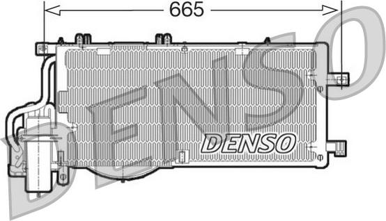 Denso DCN20016 - Kondenser, kondisioner furqanavto.az