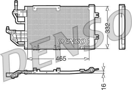 Denso DCN20013 - Kondenser, kondisioner furqanavto.az