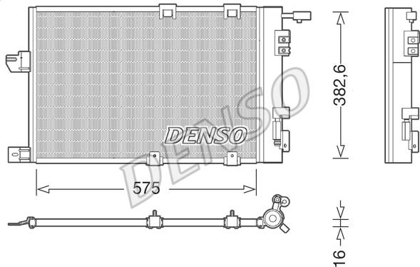 Denso DCN20038 - Kondenser, kondisioner furqanavto.az