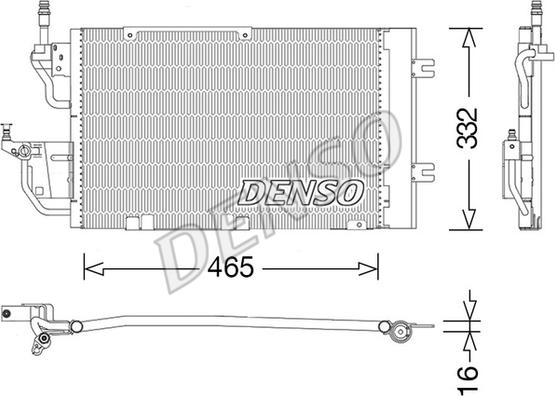 Denso DCN20037 - Kondenser, kondisioner furqanavto.az