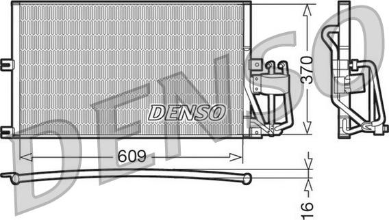 Denso DCN20029 - Kondenser, kondisioner furqanavto.az