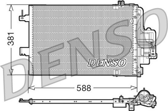 Denso DCN20021 - Kondenser, kondisioner furqanavto.az