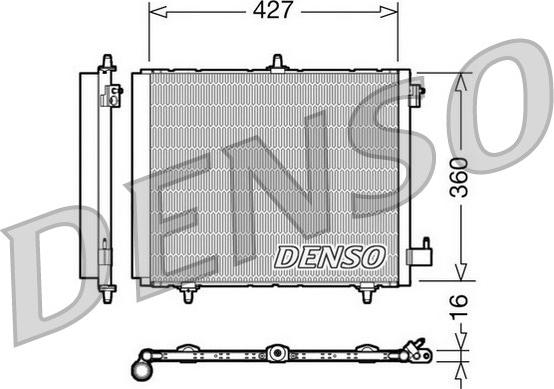 Denso DCN21009 - Kondenser, kondisioner furqanavto.az