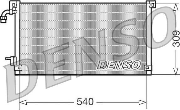 Denso DCN21004 - Kondenser, kondisioner furqanavto.az