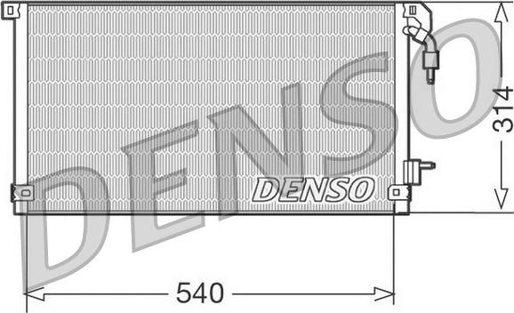 Denso DCN21003 - Kondenser, kondisioner furqanavto.az