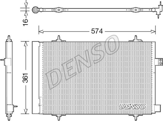 Denso DCN21019 - Kondenser, kondisioner furqanavto.az