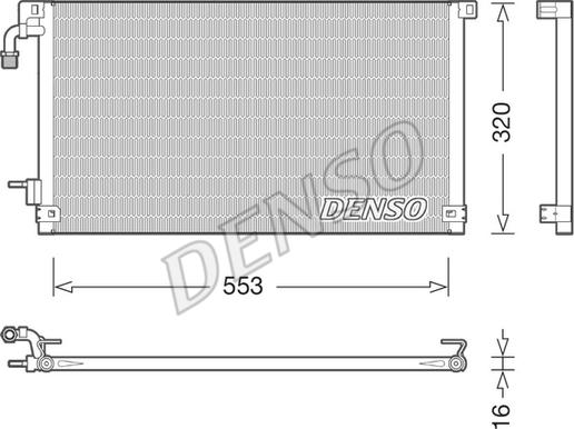 Denso DCN21014 - Kondenser, kondisioner furqanavto.az