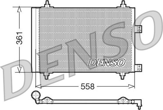 Denso DCN21016 - Kondenser, kondisioner furqanavto.az