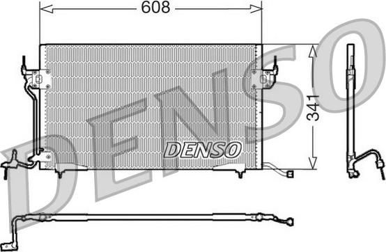 Denso DCN21010 - Kondenser, kondisioner furqanavto.az