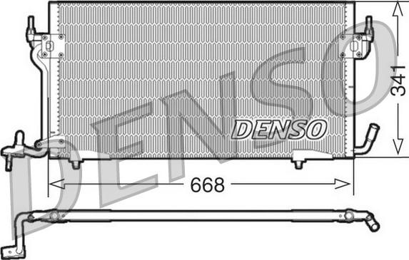 Denso DCN21011 - Kondenser, kondisioner furqanavto.az