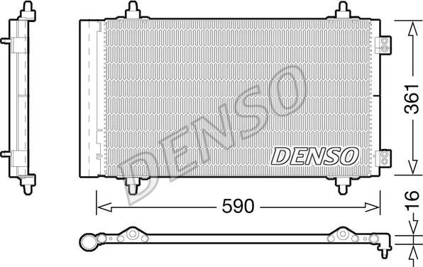 Denso DCN21018 - Kondenser, kondisioner furqanavto.az