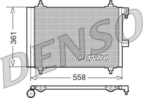 Denso DCN21025 - Kondenser, kondisioner furqanavto.az