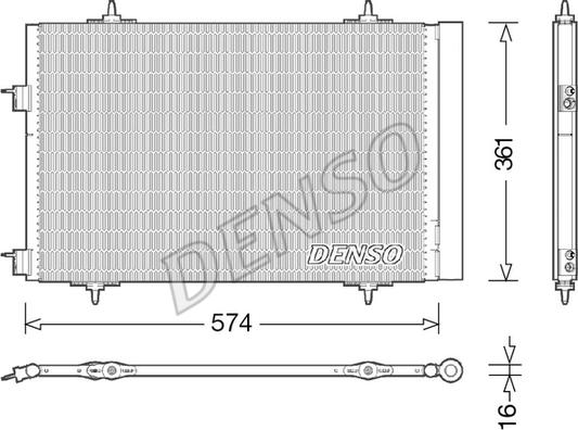 Denso DCN21020 - Kondenser, kondisioner furqanavto.az