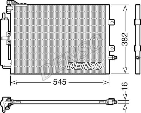 Denso DCN23040 - Kondenser, kondisioner furqanavto.az